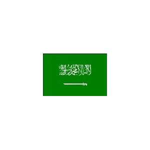  4 ft. x 6 ft. Saudi Arabia Flag with Brass Grommets: Patio 