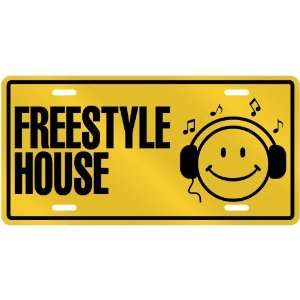 : NEW  SMILE !   I LISTEN FREESTYLE HOUSE  LICENSE PLATE SIGN MUSIC 
