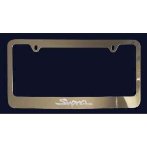  Toyota Supra License Plate Frame (Zinc Metal): Everything 