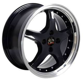 17x8 Black Cobra R 4 Lug Wheels Rims Tires Fit Mustang®  