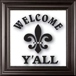  Welcome Yall Framed Art   Sign for the Home: Home 