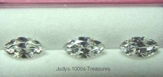 LAB CREATED CUBIC ZIRCONIA CLEAR MARQUISE CUT 11x5.5mm.  
