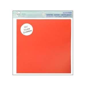  Paper Accents Envelopes 6.5x 6.5 Red 10 pc