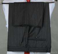 2200 New Ermenegildo Zegna Traveller Cloth Wool Silk Italy Black 38S 