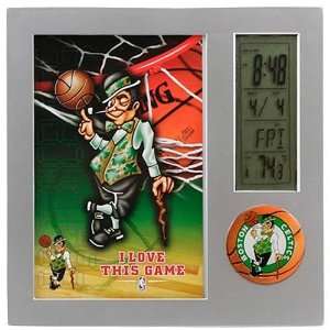 Boston Celtics Team Desk Clock & Thermometer  Sports 
