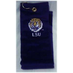  2 LSU Tigers Golf Bag Towels: Sports & Outdoors