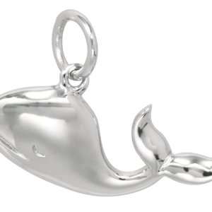  Sterling Silver Whale Charm Arts, Crafts & Sewing
