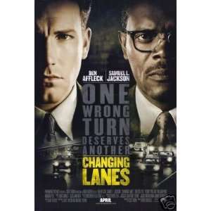  Changing Lanes Double Sided Original Movie Poster 27x40 