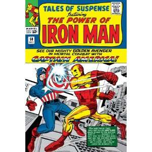 Tales Of Suspense #58 Cover Iron Man and Captain America Fighting by 