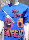 ANNOYING ORANGE   T Shirt   Size XL   NEW   HEY APPLE ! KNIFE