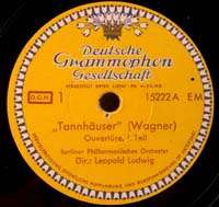   . DGG 15222/3 Wagner Tannhäuser Overture 78 RPM 2 Record Set  