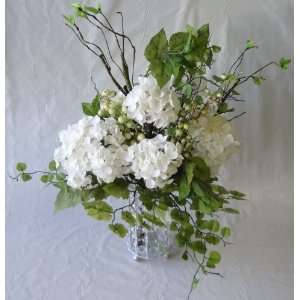  16 Cream Hydrangea Wedding Bouquet
