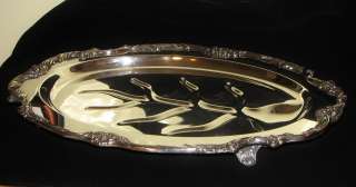 REED & BARTON # 1683 ~ KING FRANCIS Silverplate MEAT PLATTER TRAY with 