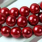 8MM RED MAGNETIC HEMATITE ROUND BALL LOOSE BEADS 16L