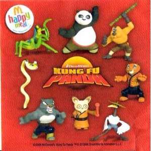  Mcdonald Happy Meal Kung Fu Panda Figures Set of 8 Toy 
