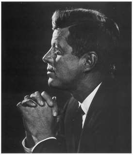 John F. Kennedy Portrait / Print by Yousuf Karsh  