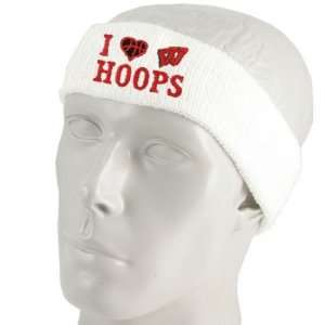  Top of the World Wisconsin Badgers White I Love Hoops 