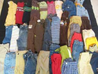 HUGE~36 PCS USED BABY BOY 12 18 18 MONTHS SPRING SUMMER CLOTHES LOT 