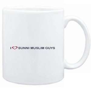  Mug White  I LOVE Sunni Muslim GUYS  Religions Sports 