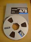 Ampex 478 1/4 inch audio recording tape 10.5 inch NAB  