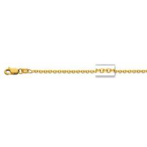  14K Yellow Gold Cable Chain   1.80mm   20 inch: Jewelry
