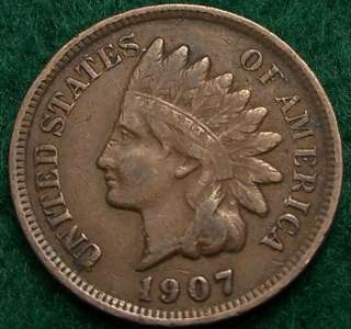 1907 Indian Head Cent   Very Good Plus   VG+   #2783  