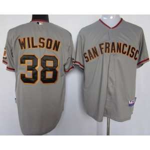 2012 San Francisco Giants #38 Wilson Grey Jersey:  Sports 