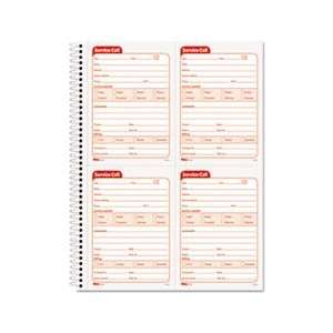 Service Call Book, 4 x 5 1/2, Two Part Carbonless, 200 