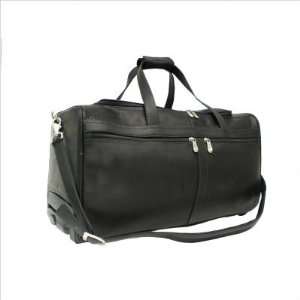  Piel 2022 Traveler Duffel Bag on Wheels Color: Black: Baby
