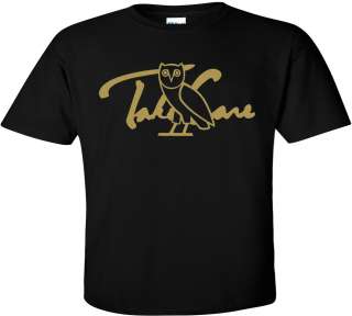 Gold OVO Drake Take Care t shirt OVOxo owl T shirt All Sizes  