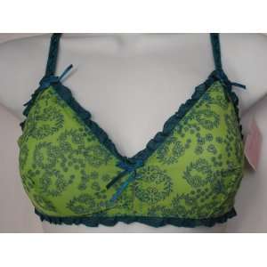  Merci Intimates Sheer Green Bra L/7 Large Size 7 