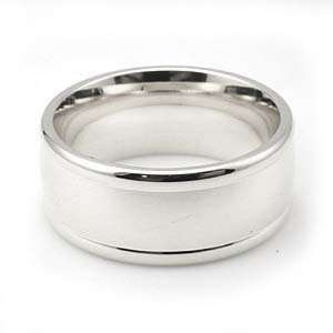    Platinum Mens & Womens wedding bands 8mm fancy, 5 Jewelry