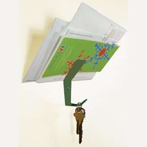  Hook Up Mail Holder Wall Hook   Olive: Office Products