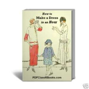 Make a Dress in 1 Hour, Flapper Style Sewing Pattern CD  