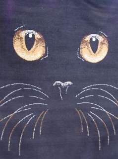 5x8 AREA RUG BLACK CAT HAPPY HALLOWEEN WITCH FACE 684  