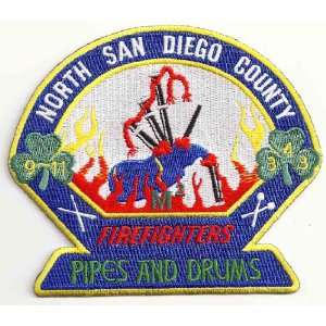  North San Diego County Firefighters Pipes & Drums Cloth 
