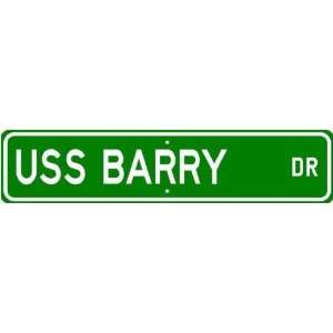  USS BARRY DD 933 Street Sign   Navy Ship Gift Sailor 