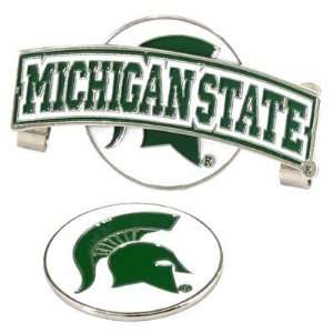  Michigan State Spartans Slider Hat Clip W/ Golf Ball 