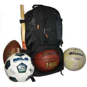  Bat, Basketball, Volleyball, Football Backpack Case Pack 