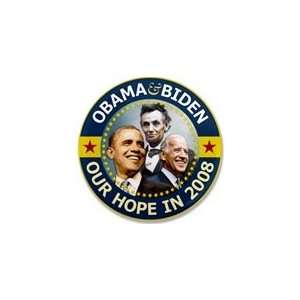  OBAMA & BIDEN WITH LINCOLN OUR HOPE FOR 200* CAMPAIGN 