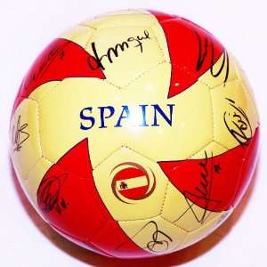  2010 Spain World Cup Champions Soccer Team Signed Mikasa S5 SPAIN 