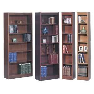  Safco WorkSpace Six Shelf 30W Baby Bookcase in Cherry 