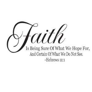 Hebrews 111 Bible Quote Faith Is Being Sure of What We Hope For 
