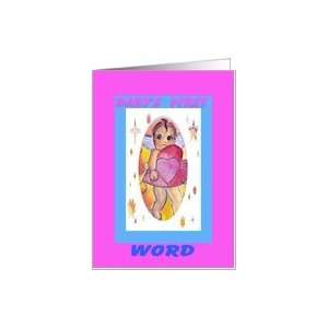  Babys first Word greeting card Card: Health & Personal 