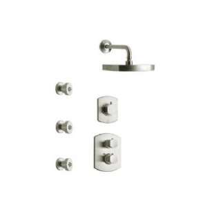  La Toscana Shower System 4 SHOWER4NOPW Brushed Nickel 