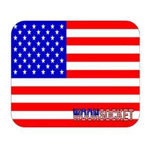  US Flag   Woonsocket, Rhode Island (RI) Mouse Pad 