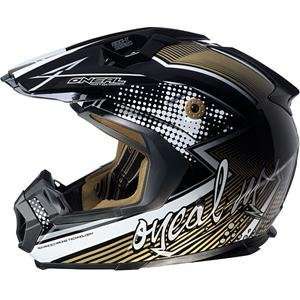    ONeal Racing 8 Series Jinx Helmet   Large/Black/Gold: Automotive