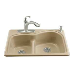 Kohler K 5839 4 33 Woodfield Smart Divide Self Rimming Kitchen Sink 
