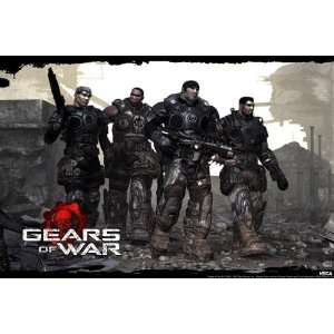  Gears of War Group Shot XBOX 360 PS3 Console Video Game 