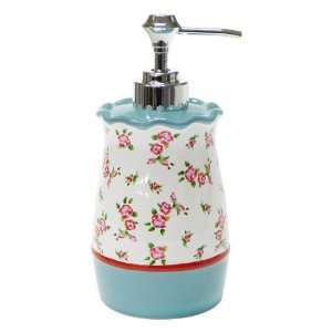   Lace Decal Ceramic Lotion Bottle With Electroplated Pump Home